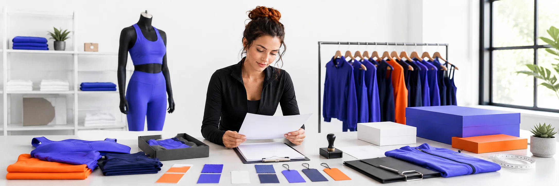 Activewear quality inspection and registeration process.