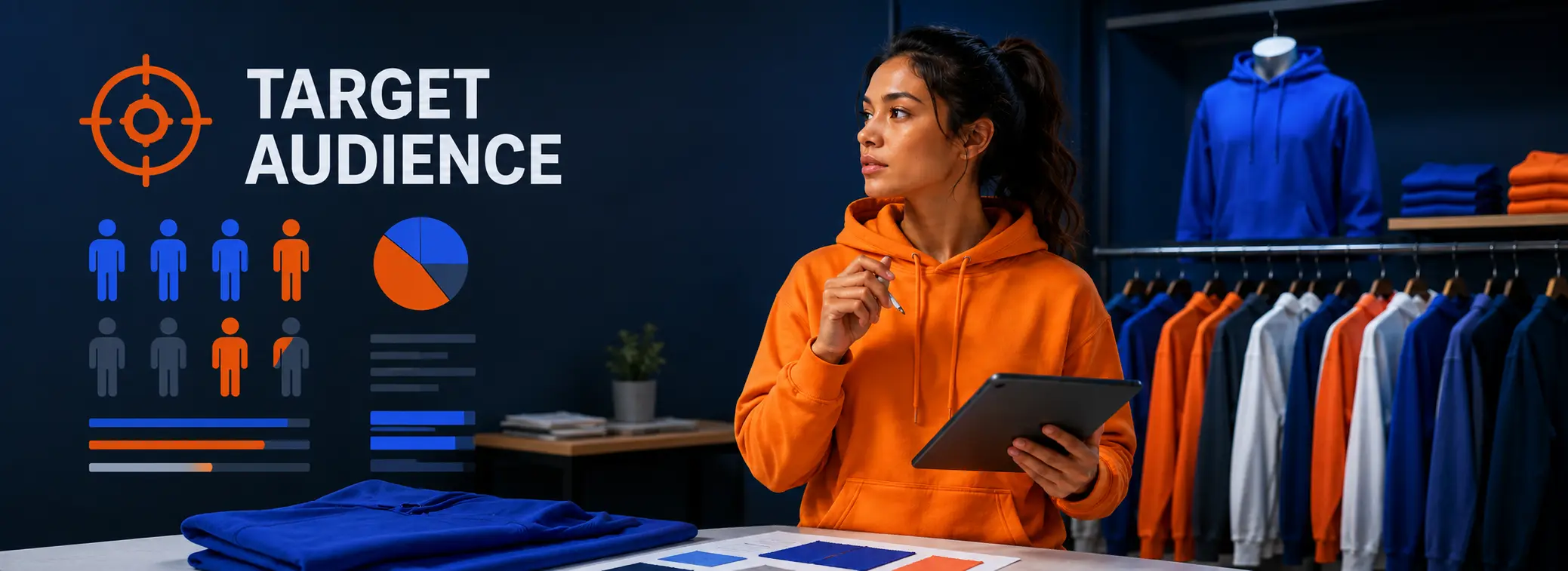 Target audience analysis for a fitness clothing  brand.